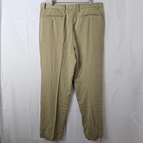 Tommy Bahama Relax Mens Silk Pleated Straight Pants Size 38 X 30 Casual Trousers - Picture 5 of 11